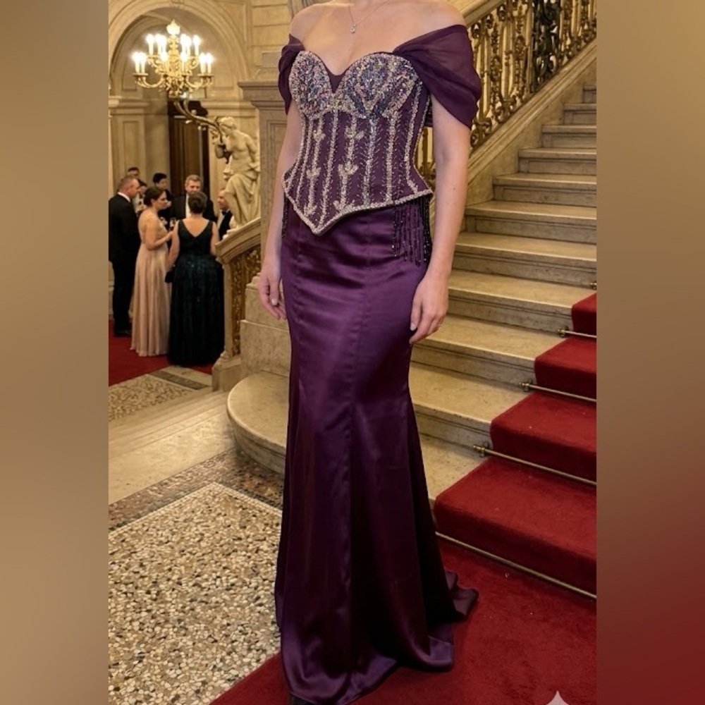 Purple maxi dress